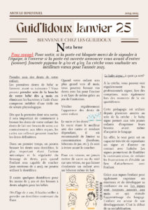Lire la suite à propos de l’article Guid’lidoux Janvier 2025