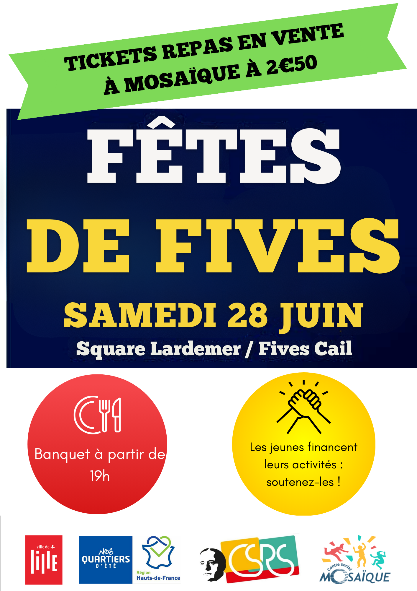 Lire la suite à propos de l’article Fêtes de Fives : Les tickets repas sont disponibles !