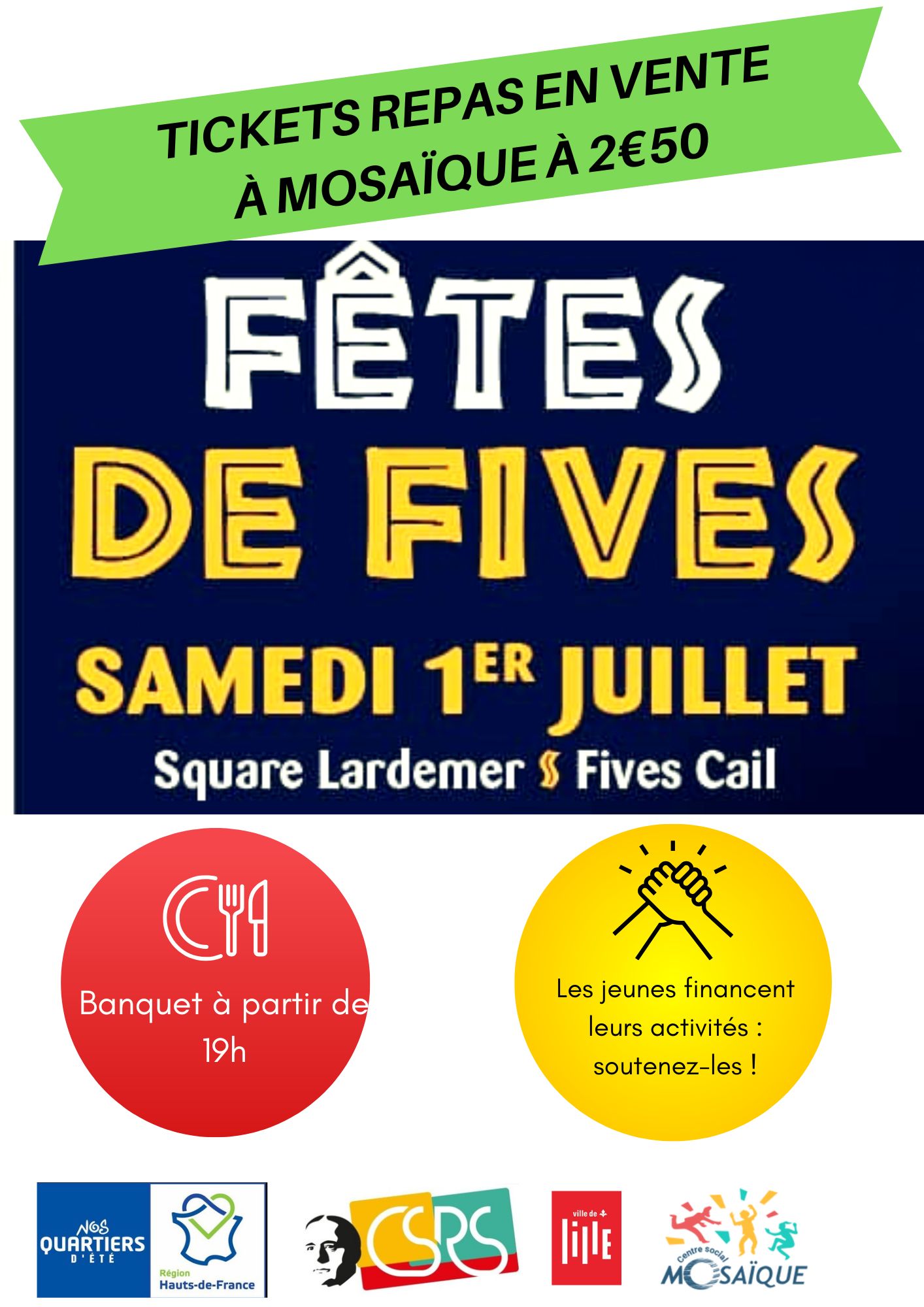 Lire la suite à propos de l’article Fêtes de Fives : Les tickets repas sont disponibles !