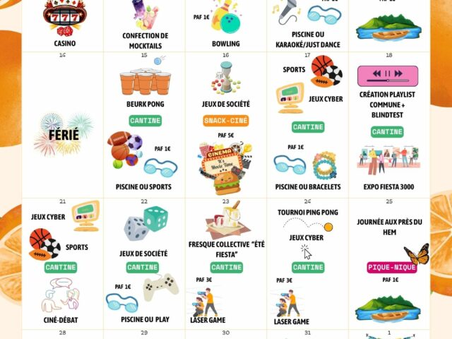 Des vacances pleines de découvertes !