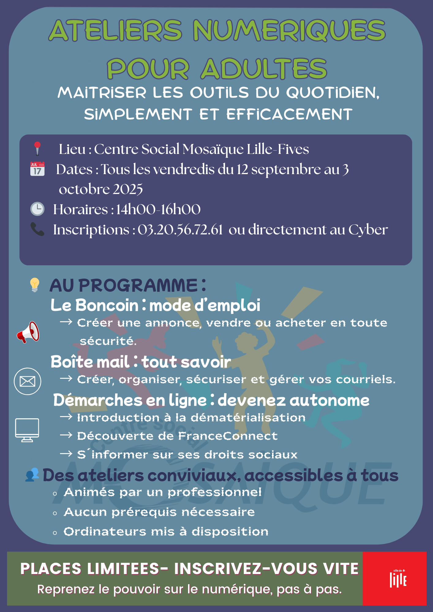 Lire la suite à propos de l’article Ateliers numériques pour Adultes