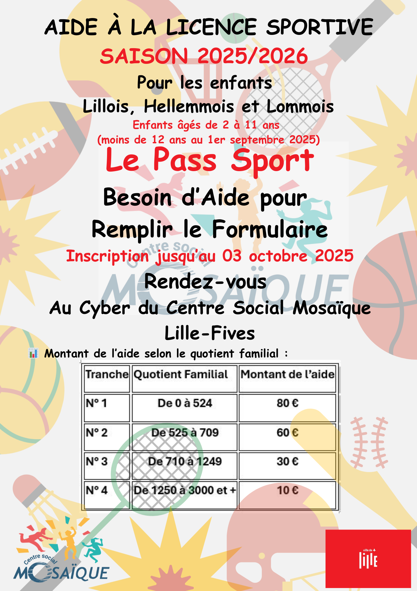 Lire la suite à propos de l’article Petit rappel : Le Pass’Sport est de retour pour 2025-2026 !