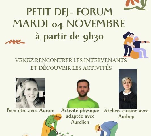 Petit Déj. – Forum le mardi 04 novembre 2025 à partir de 9h30 !