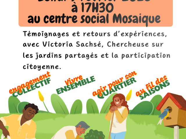 Les jardins partagés – Une rencontre pour en parler ensemble !