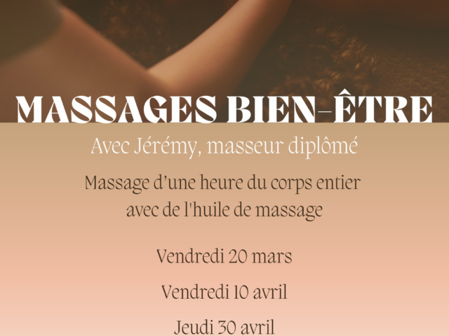 Nouvelles dates pour les consultations bien-être !