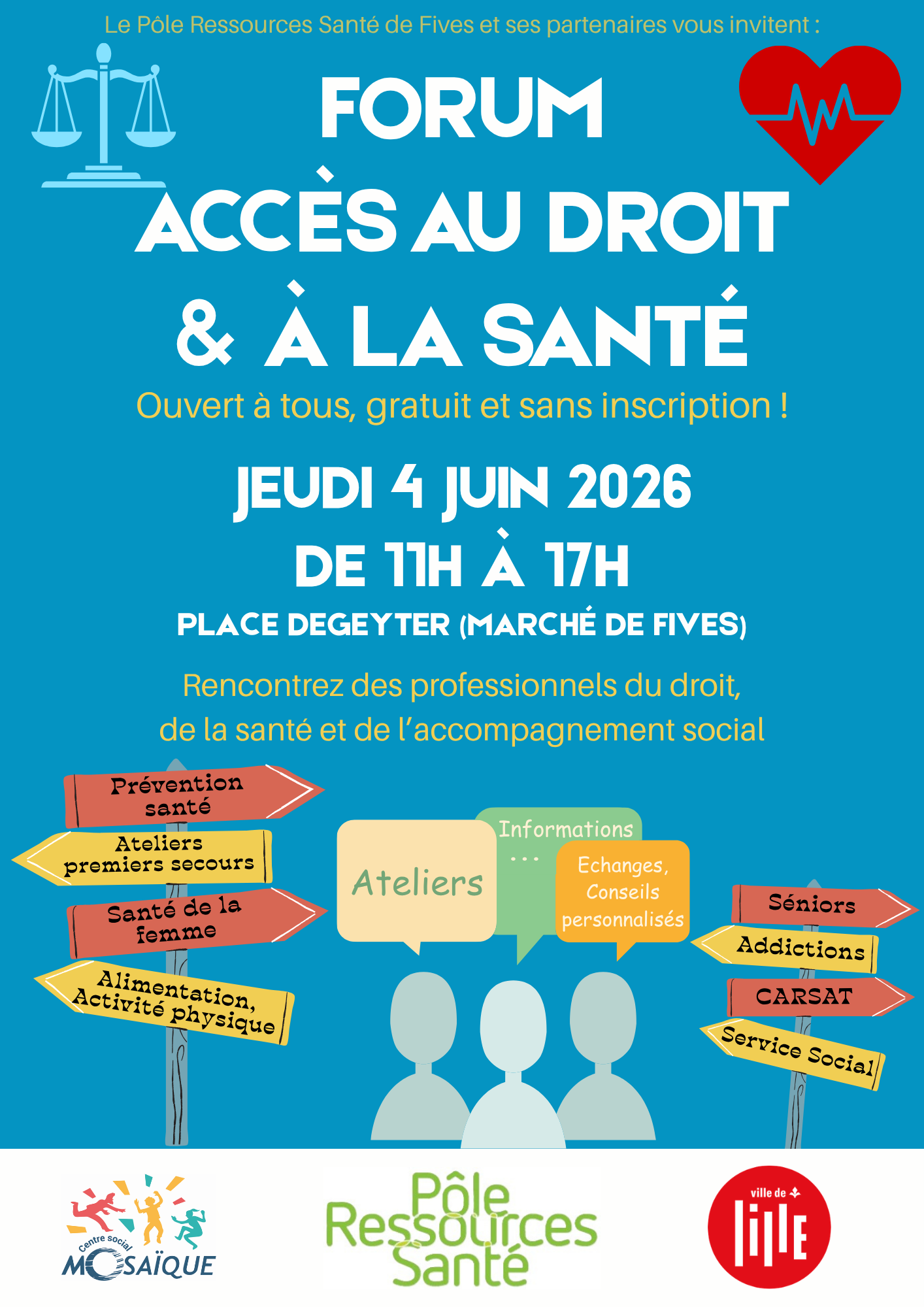 Lire la suite à propos de l’article Rendez-vous au Forum « Accès au Droit à la Santé »