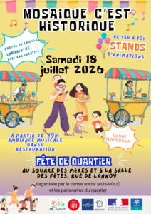 Lire la suite à propos de l’article Fête de Quartier – 18 Juillet 2026 !
