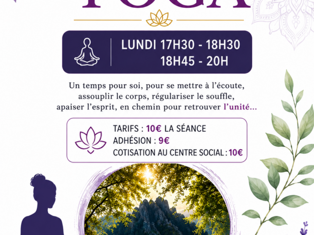 Reprise des cours de YOGA