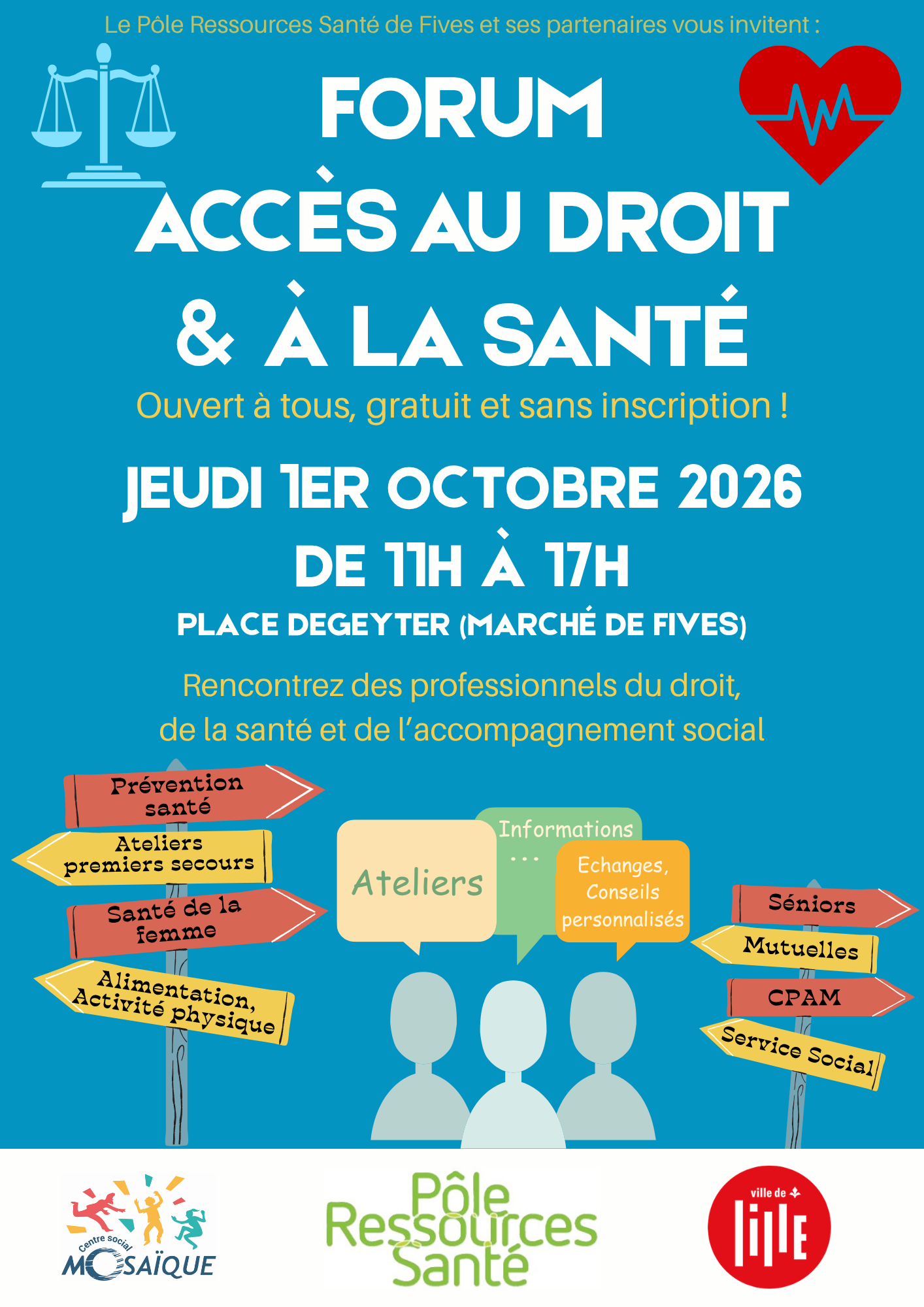 Lire la suite à propos de l’article Forum Accès au Droit et à la Santé !