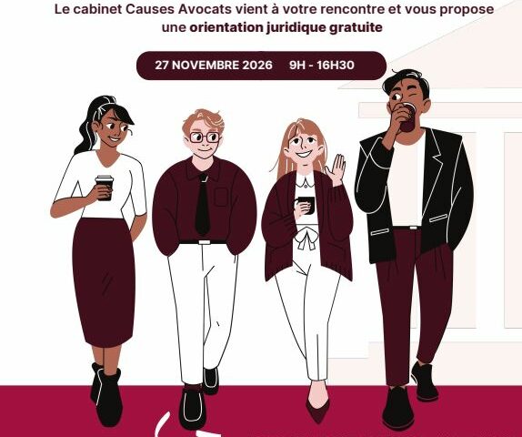 Le cabinet Causes Avocats, vous propose une orientation juridique gratuite !